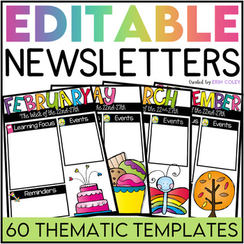 editable weekly classroom newsletters