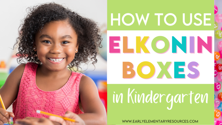 How to Use Elkonin Boxes in Kindergarten