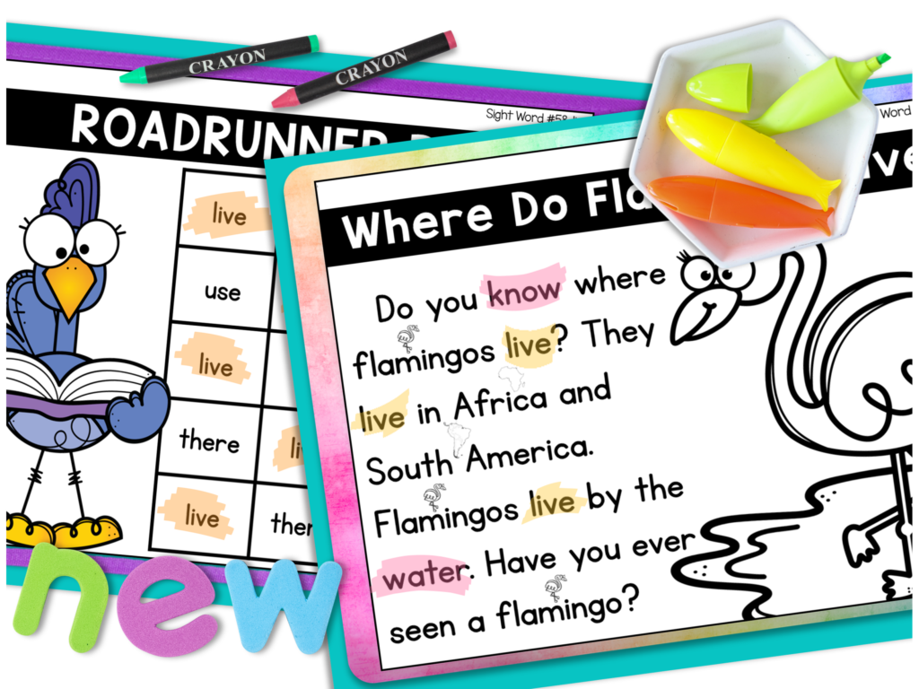 Sight Word Fluency Activities for First Grade