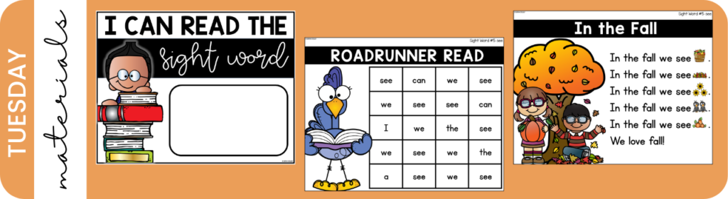 Sight Word Activities for Kindergarten