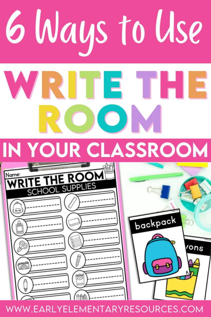 Ways to Use Write the Room in Your Classroom